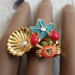 Betsey Johnson Jewelry - Betsey Johnson Under the Sea Crab Ring 8 Betsey Johnson Jewelry - Betsey Johnson Under the Sea Crab Ring 8